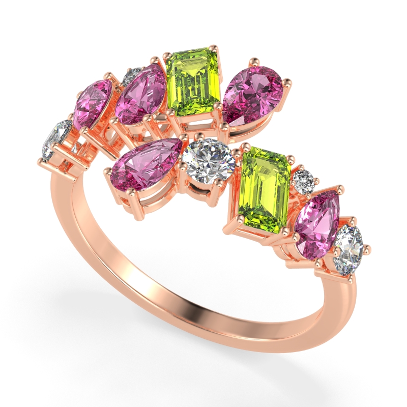 Fashion Multi-Shape Split Shank Garvi Band