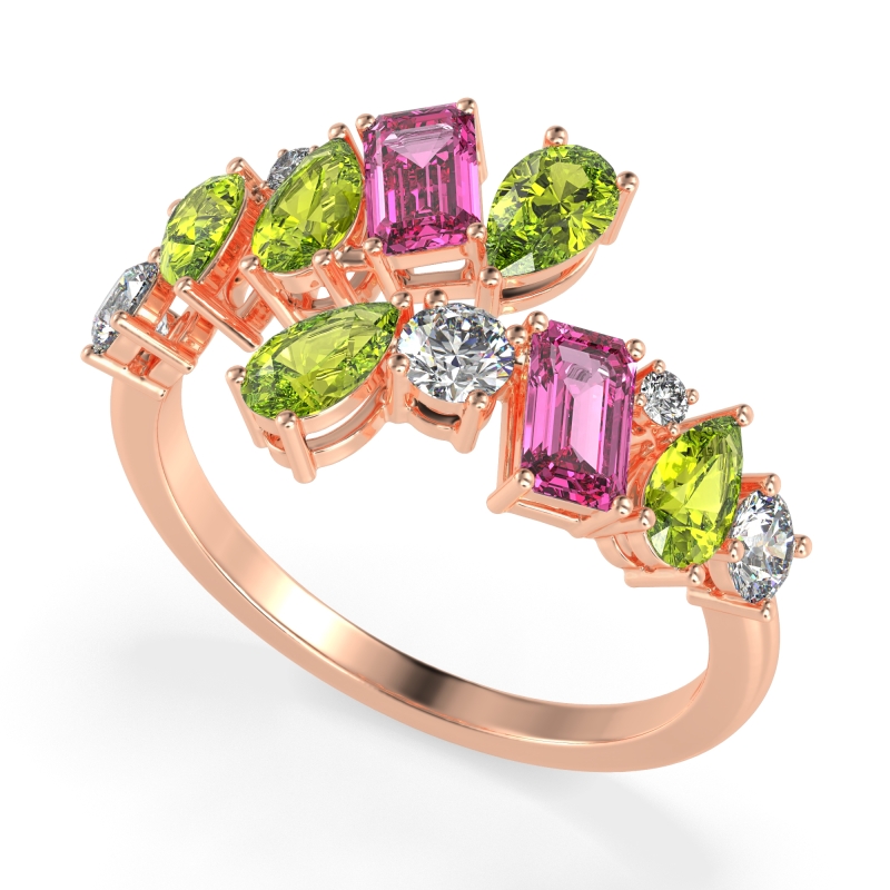 Fashion Multi-Shape Split Shank Garvi Band