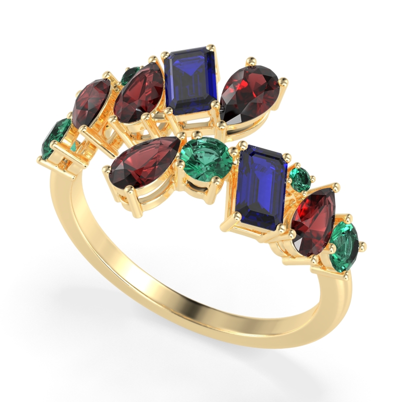 Fashion Multi-Shape Split Shank Garvi Band