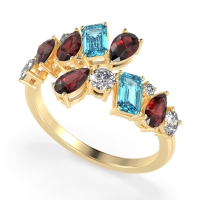 Fashion Multi-Shape Split Shank Garvi Band