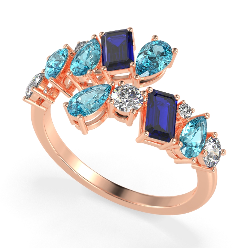 Fashion Multi-Shape Split Shank Garvi Band