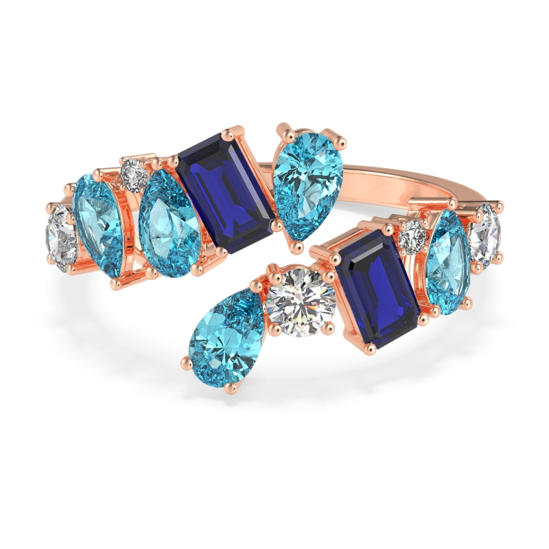 Fashion Multi-Shape Split Shank Garvi Band