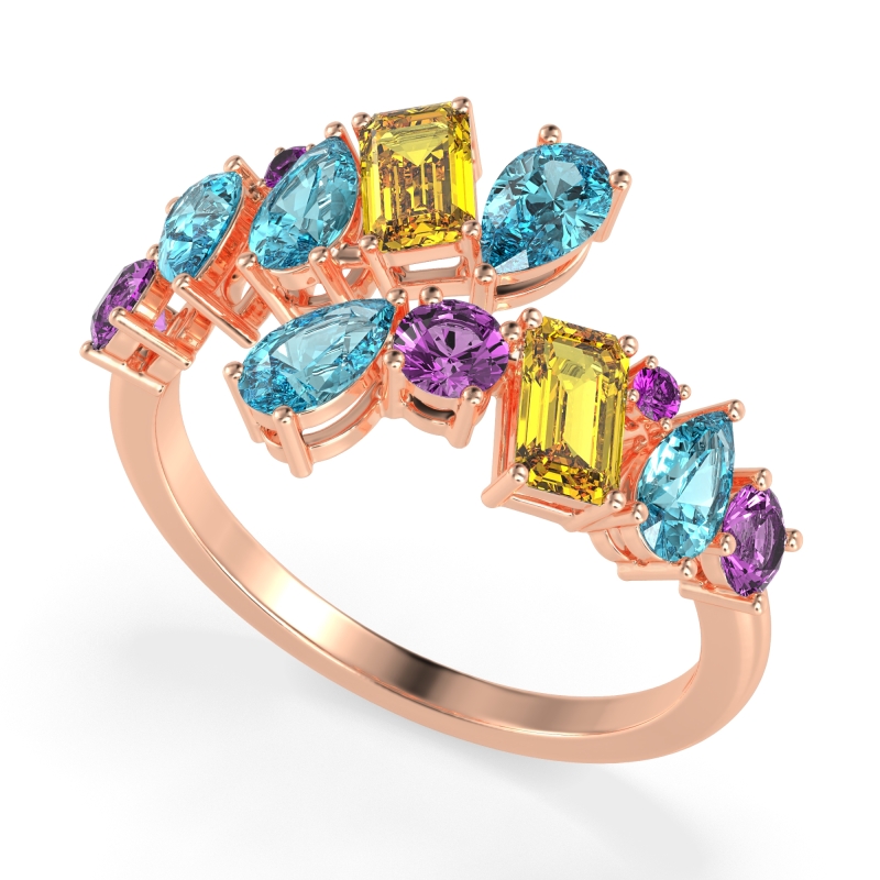 Fashion Multi-Shape Split Shank Garvi Band