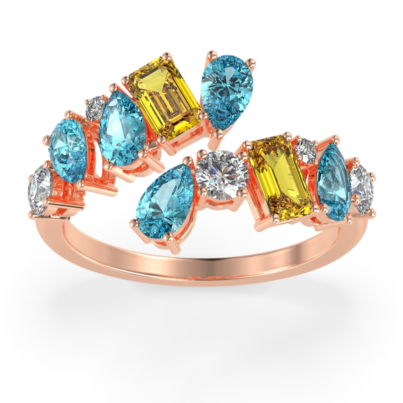 Fashion Multi-Shape Split Shank Garvi Band