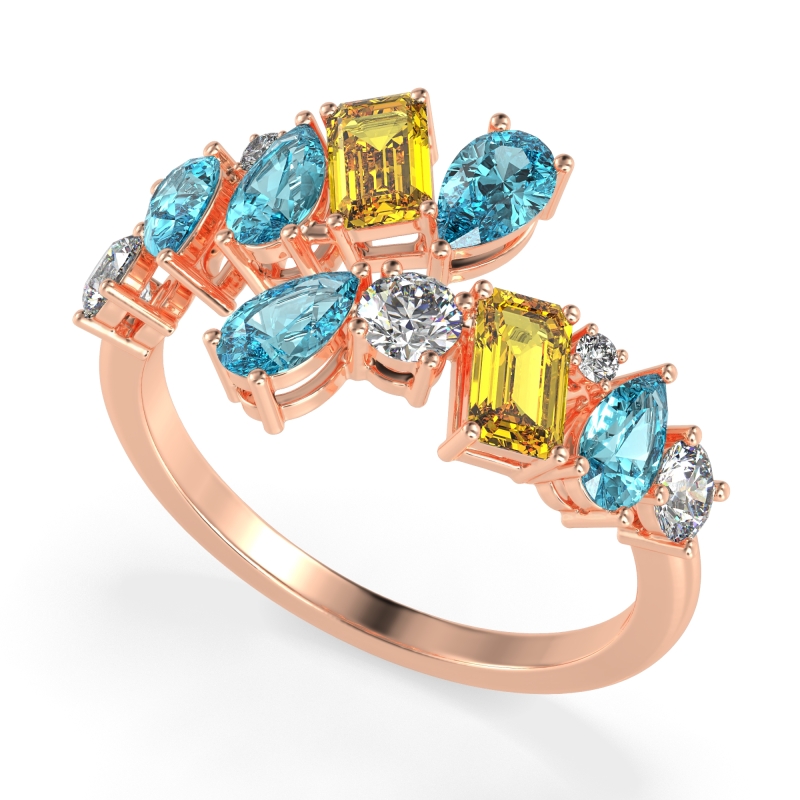 Fashion Multi-Shape Split Shank Garvi Band