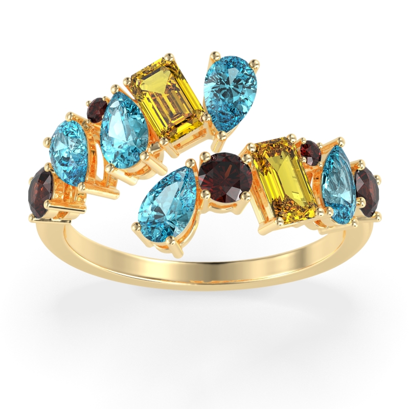 Fashion Multi-Shape Split Shank Garvi Band