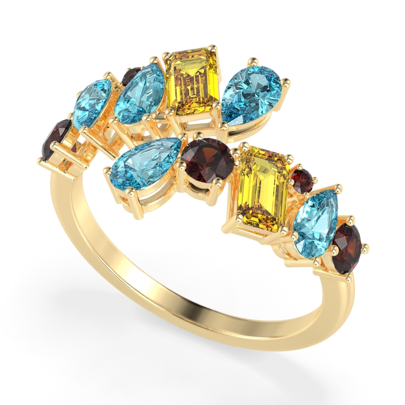 Fashion Multi-Shape Split Shank Garvi Band