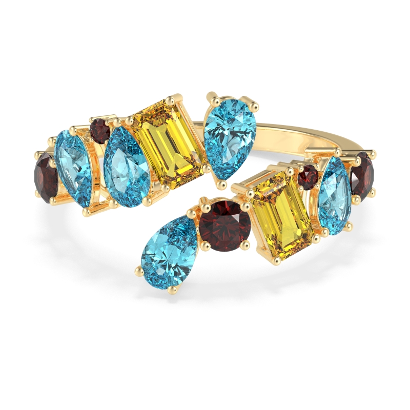 Fashion Multi-Shape Split Shank Garvi Band