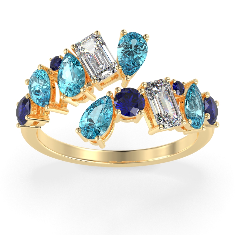 Fashion Multi-Shape Split Shank Garvi Band