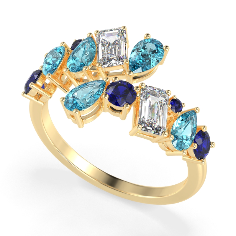 Fashion Multi-Shape Split Shank Garvi Band