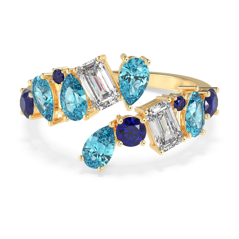 Fashion Multi-Shape Split Shank Garvi Band