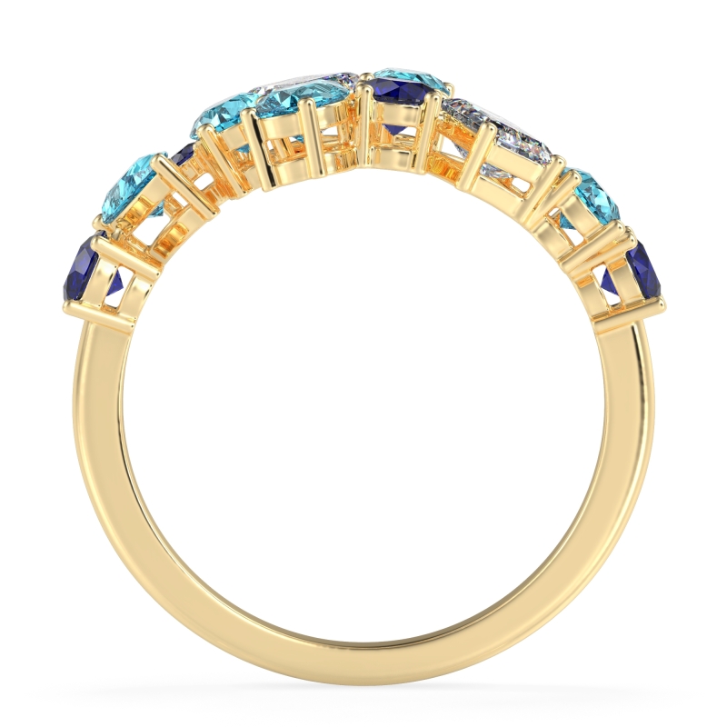 Fashion Multi-Shape Split Shank Garvi Band