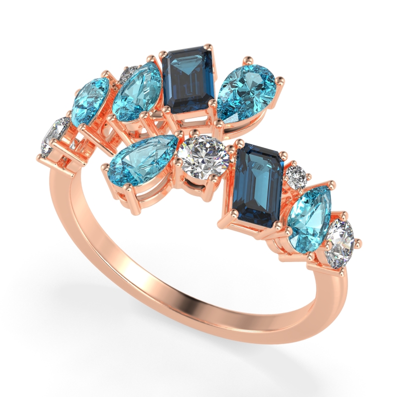 Fashion Multi-Shape Split Shank Garvi Band