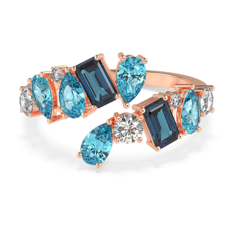 Fashion Multi-Shape Split Shank Garvi Band