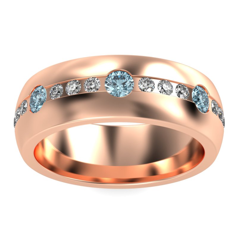 8mm Men's Modern Channel Band