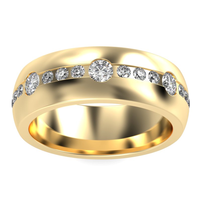 8mm Men's Modern Channel Band