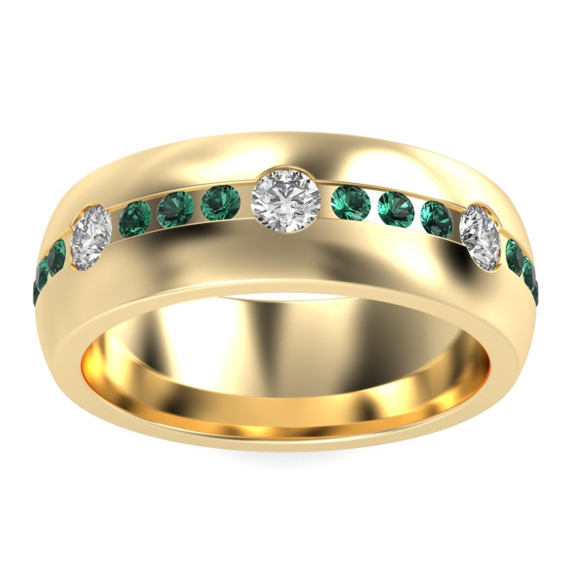 8mm Men's Modern Channel Band