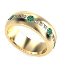 8mm Men's Modern Channel Band