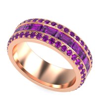 8mm Men's Emerald Cut Band