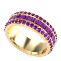 8mm Men's Emerald Cut Band