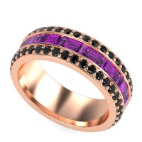 8mm Men's Emerald Cut Band