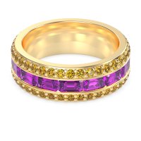 8mm Men's Emerald Cut Band