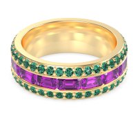 8mm Men's Emerald Cut Band