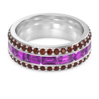 8mm Men's Emerald Cut Band