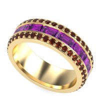 8mm Men's Emerald Cut Band