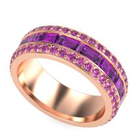 8mm Men's Emerald Cut Band