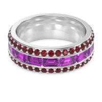 8mm Men's Emerald Cut Band