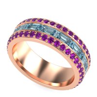 8mm Men's Emerald Cut Band