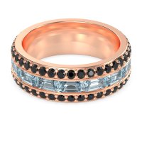 8mm Men's Emerald Cut Band