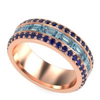 8mm Men's Emerald Cut Band
