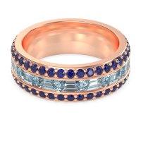 8mm Men's Emerald Cut Band