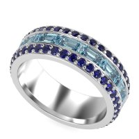 8mm Men's Emerald Cut Band