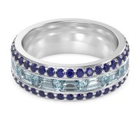 8mm Men's Emerald Cut Band