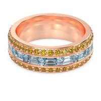 8mm Men's Emerald Cut Band