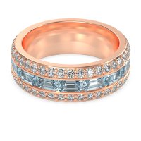 8mm Men's Emerald Cut Band