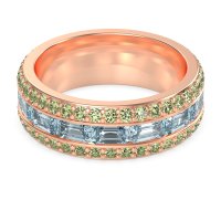 8mm Men's Emerald Cut Band