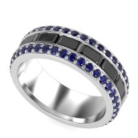 8mm Men's Emerald Cut Band