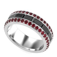 8mm Men's Emerald Cut Band