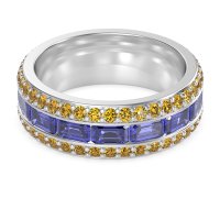 8mm Men's Emerald Cut Band
