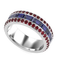 8mm Men's Emerald Cut Band