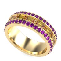 8mm Men's Emerald Cut Band