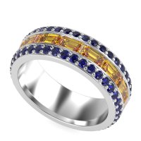 8mm Men's Emerald Cut Band