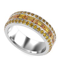 8mm Men's Emerald Cut Band