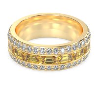 8mm Men's Emerald Cut Band