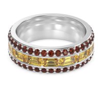 8mm Men's Emerald Cut Band