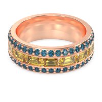 8mm Men's Emerald Cut Band